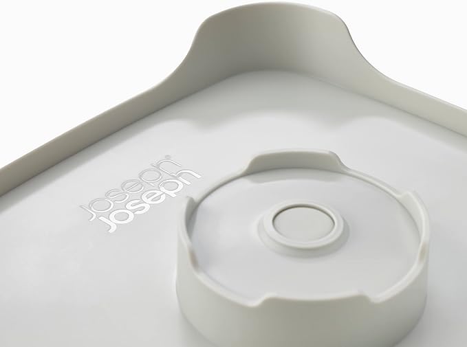Joseph Joseph Wash & Drain Kitchen Dish Tub Wash Basin with Handles and Draining Plug, 9 liters/2.3 Gallons, Stone/Sage Green