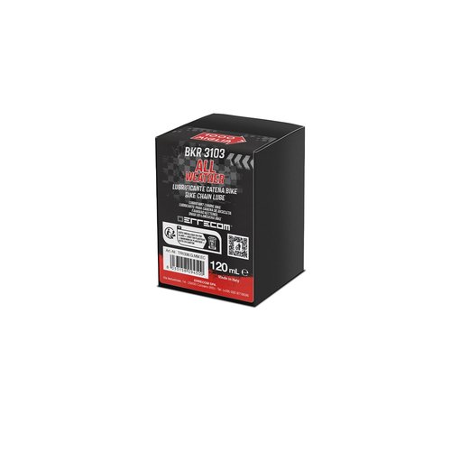 Errecom All Weather Bike Chain Lube - 4 oz (120 mL) Can with Brush for Optimal Performance