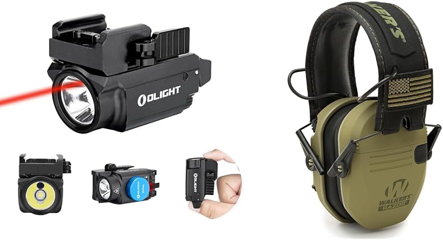 OLIGHT PL-Mini 2 Valkyrie 600 Lumens Magnetic USB Rechargeable Compact Hunting Gear with Adjustable Rail, High Performance CW LED Flashlight with Built-in Battery