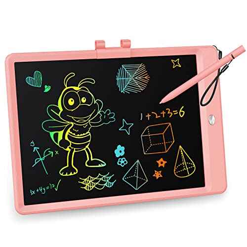 KOKODI LCD Writing Tablet,Gifts for 3 Years Old Boys and Girls,10 Inch Colorful Doodle Board Drawing Tablet, Erasable Reusable Electronic Drawing Pads, Educational and Learning Toy for Kids