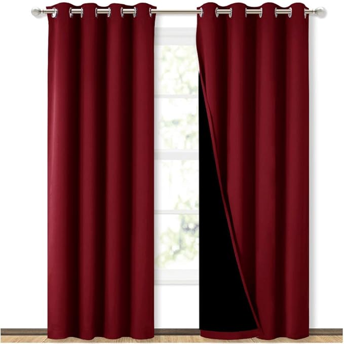 NICETOWN 100% Blackout Cold Blocking Curtains
