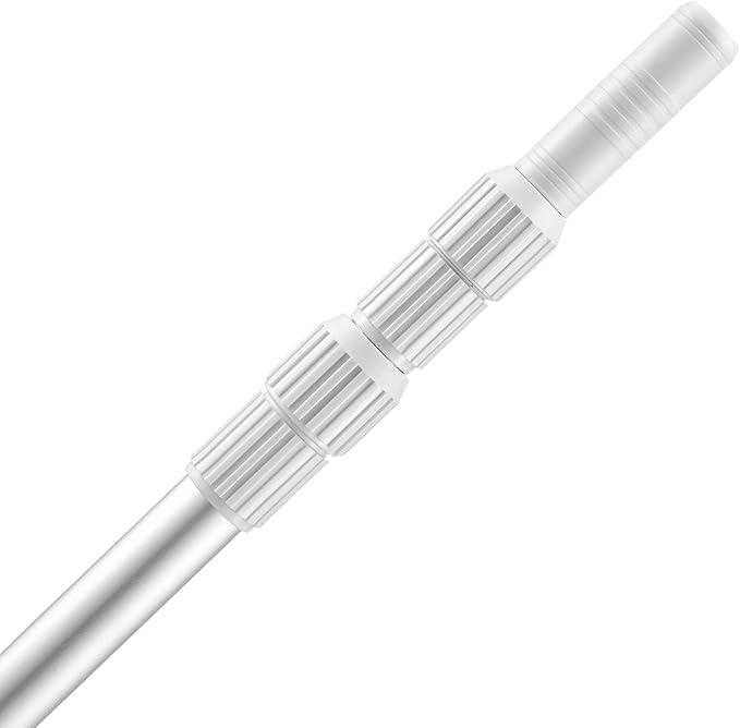 VEVOR Pool Pole, 3.4 to 12 Ft Telescoping Swimming Pool Cleaning Poles, Professional Adjustable Telescopic Pole with Extension Pole, Heavy Duty Cleaner Stick for Skimmer Net, Rake, Brush, Vacuum Head