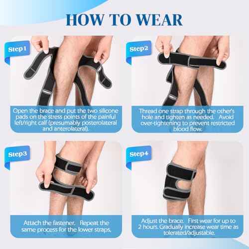 Sciatica Pain Relief Devices Brace, Sciatic Nerve Brace with Adjustable Pressure Pads Targeted Lower Back & Leg Compression for Sciatic Pain, Sciatic Ease Calf Support for Unisex Men Women - Grey