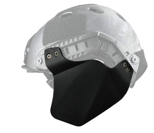 Jadedragon Tactical Airsoft Paintball Up-Armor Side Cover Ear Protection Rail Kit for Fast Helmet (Two Pieces) (Black)