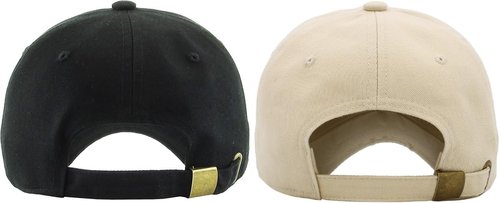 KBETHOS Classic Low Profile Cotton Baseball Cap - Adjustable Unconstructed Dad Hat in Black & Ivory