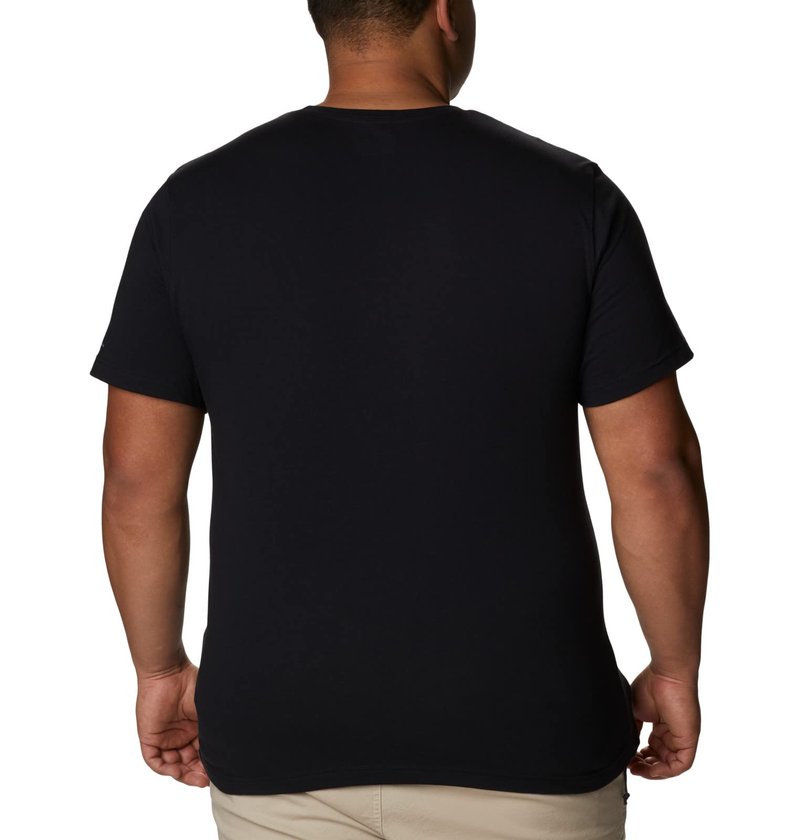 Columbia Men's Thistletown Hills Graphic Short Sleeve, Collegiate Navy HTHR/Wanderland Graphic, 4X Tall