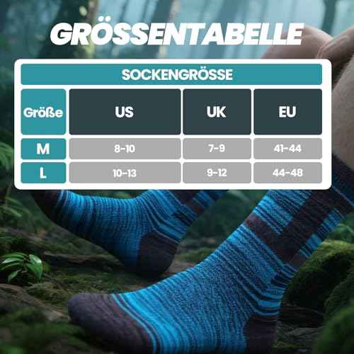 Wildarms 5 Pack Men¡¯s Crew Boot Socks Breathable Durable Cushioned Work Socks Athletic Socks with Moisture Wicking for Hiking
