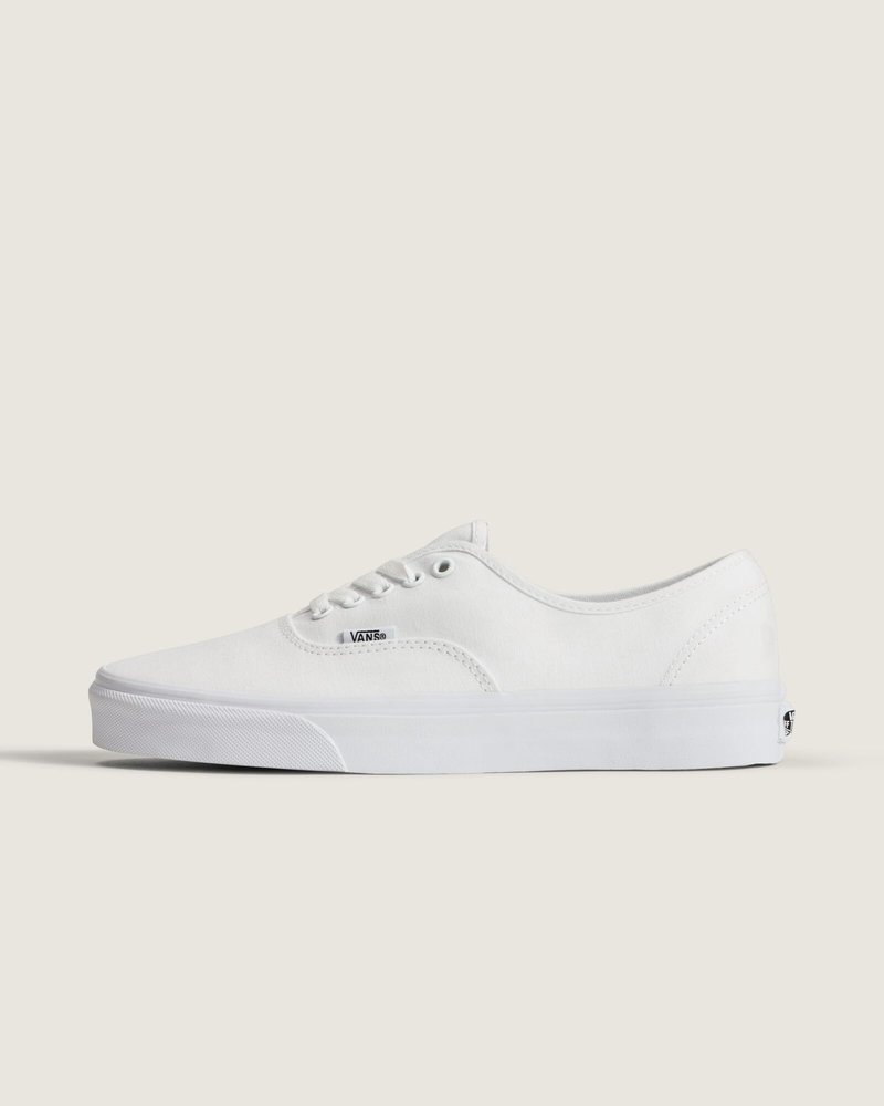 Vans Unisex Authentic Unisex Sneakers, True White, 13 US Women/11.5 US Men