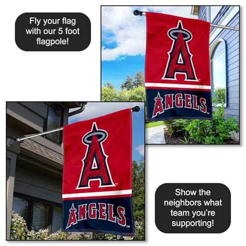 Los Angeles Angels Double Sided House Flag