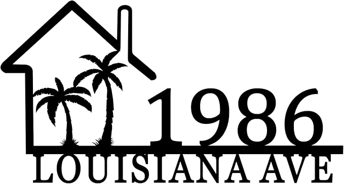 Large House Numbers for Outside,Custom House Number Sign,Personalized Modern Address Numbers for House,Metal Address Signs for Houses,Home Address Signs for Yard,House Numbers for Outside Plaque