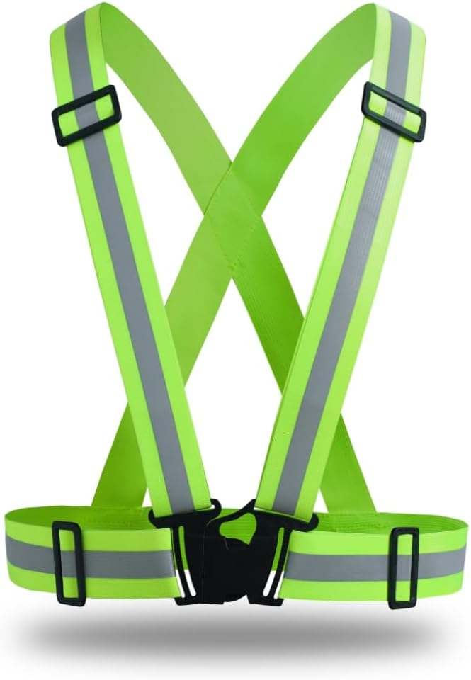Skiennix Adjustable Reflective Safety Vest - 360° Visibility for Cycling & Construction