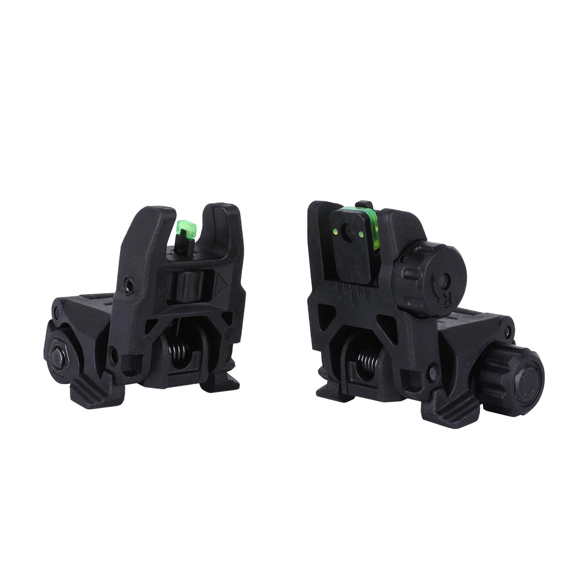 Fiber Optic Sights,Co-Witness Height Red Dot Sight,Front and Rear