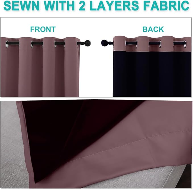 NICETOWN 100% Blackout Curtains