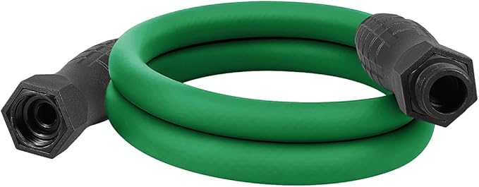 Flexzilla Colors SwivelGrip Garden Hose 5/8 in. x 5 ft., Lightweight All-Weather Water Hose, Durable and Flexible, Leak-Free Connections, Forest Green