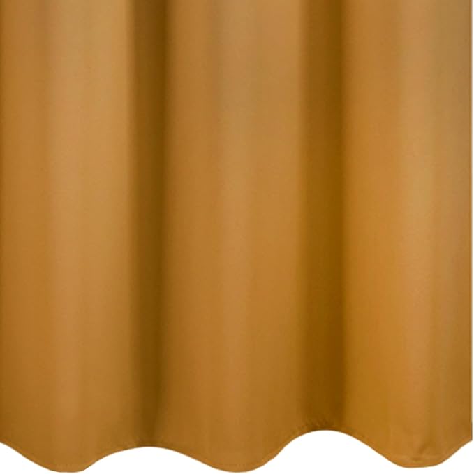 LEMOMO Mustard Yellow Blackout Curtains/38 x 54 Inch/Set of Two Panels Grommet
