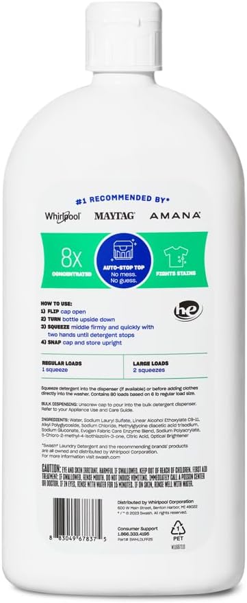 Swash® Smells Like Nothing HE Ultra-Concentrated Liquid Laundry Detergent,(Pack of 2)