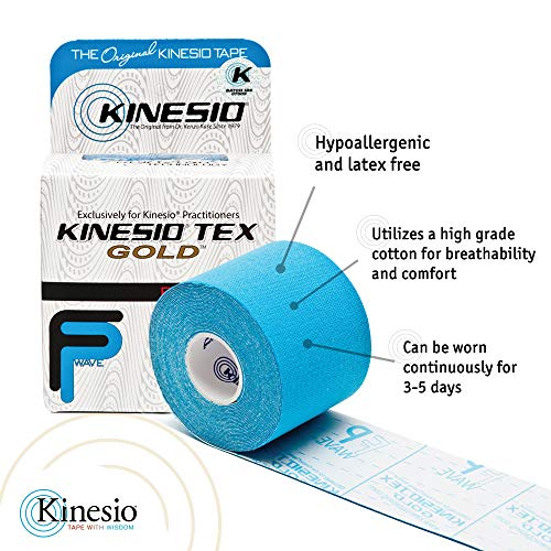 Kinesio Taping - Elastic Therapeutic Athletic Tape Tex Gold FP - Beige ? 2 in. x 16.4 ft - 6 Pack