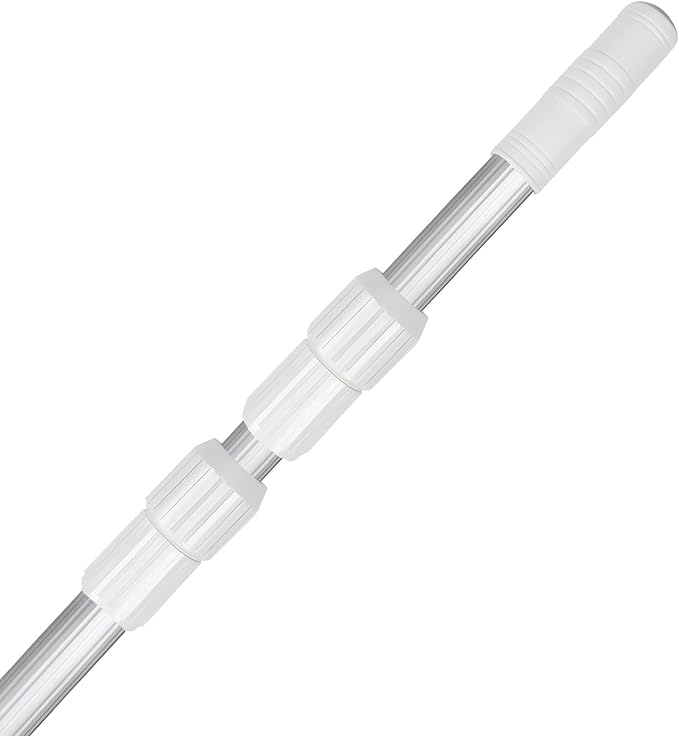 Pool Pole- Professional 9-Foot Telescopic Pool Cleaning Rod,Pool Rod Adjustable Telescopic Rod, Used for Cleaning Nets, Brushes, Vacuum Heads (9-feet)