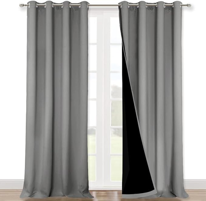 NICETOWN 100% Blackout Blinds, Laundry Room Decor Window Treatment Curtains