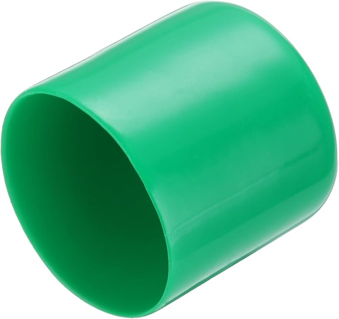 uxcell 20pcs Rubber End Caps 44mm(1 3/4") ID Vinyl PVC Round Tube Bolt Cap Cover Screw Thread Protectors Dark Green