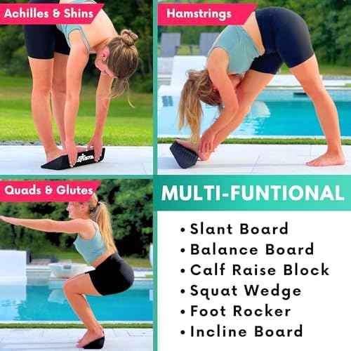 Slant Board for Calf Stretching | Balance Board Calf Stretcher for Plantar Fasciitis Relief,Achilles Tendonitis Reliefs,Shin Splint Relief,Squat Wedge