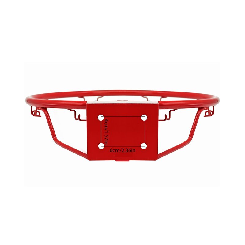 Basketball Rim Goal Wall Mounted Hoop Indoor Outdoor Hanging Basketball Hoop, 32centimeter/12.6inch