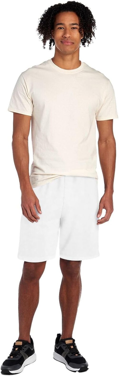 Jerzees Men's NuBlend Fleece Sweat Shorts - 9" Inseam, Jersey Lined Pockets, Inside Drawcord