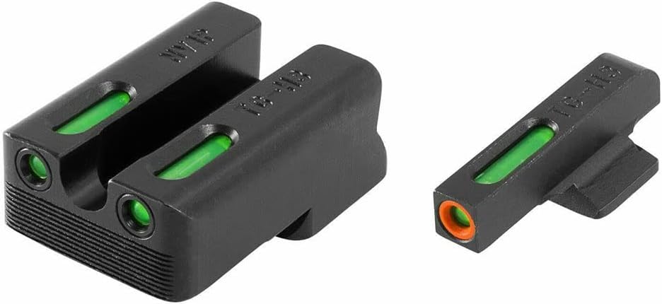Truglo TFX PRO Night Sight for Handguns - Glowing Tritium & Fiber Optic, Compact & Durable