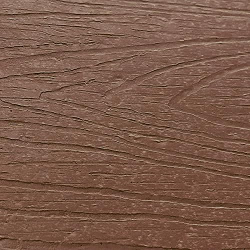 Ayge 17.7" Double Outdoor Side Table, Rectangular HDPE Adirondack End Table for Patio, Lawn, Pool, Garden, Backyard，Brown