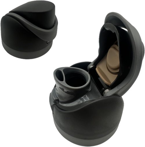 JIZHOUYAO Replacement Lid for Owala Freesip, Replacement Cap Compatible with Owala Freesip Cup 16oz 24oz 32oz 40oz,BPA-Free Replacement One Button Accessory for Owala Free Sip (Black)