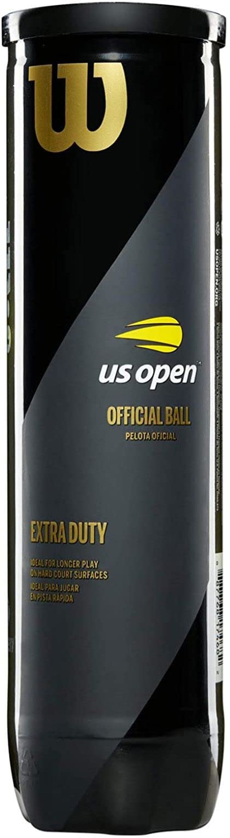 WILSON US Open Tennis Balls - Extra Duty, Single Can (4 Balls)
