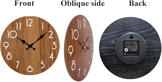Wall Clock, Modern Wall Clocks Battery Operated, Silent Non Ticking Clock