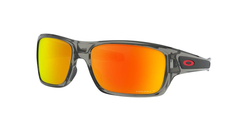 Oakley Sunglasses for Men - OO9263 Turbine Rectangular Polarized Sunglasses PRIZM Lenses - Grey Ink/PRIZM Ruby Polarized - Size 63