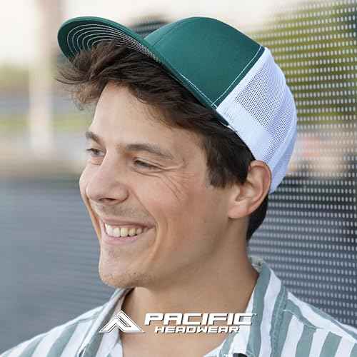 Pacific Headwear Contrast Stitch Trucker Snapback