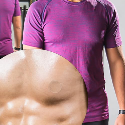 160pcs/80 Pairs Nipple Covers for Men, Invisible Nipples Tapes Anti-Chafing Nipguards Disposable Protector Stickers Running Nip Pads for Sports Gym Tanning Beds Daily Wear