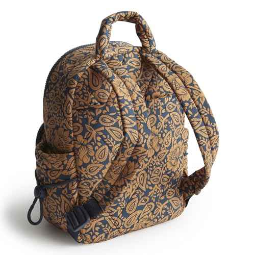 Vera Bradley Women's Featherweight Small Banbury Backpack, Lotus Montage Roasted Pecan, One Size
