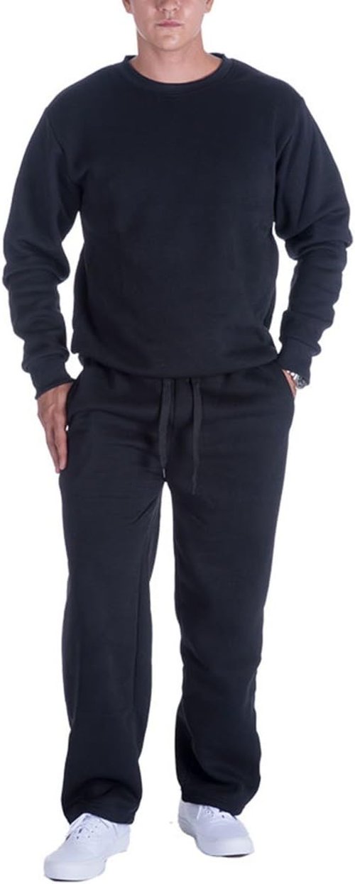 Facitisu Men's Fleece Athletic Sweatpants - Comfortable Drawstring Running Pants | Versatile Fit