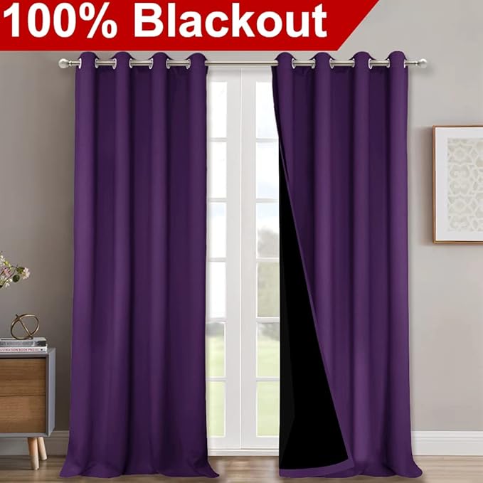 NICETOWN 100% Blackout Curtains