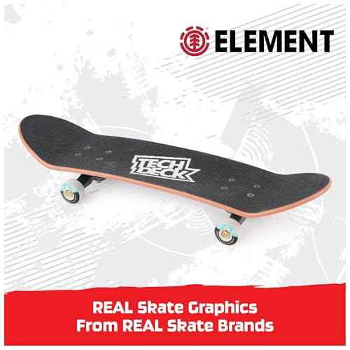 TECH DECK, Element Handboard; Authentic Mini Skateboards, Kids Toys for Boys & Girls, Ages 6 and up (Hands Use Only)