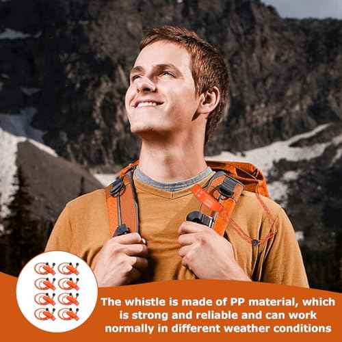 8 Pack Marine Whistle Coast Guard Approved,Boat Whistle,Whistle Emergency,Kayak Whistle,Safety Whistle,Survival Whistle,for Kayak Life Jacket, Boating, Fishing Boat, Camping, Hiking