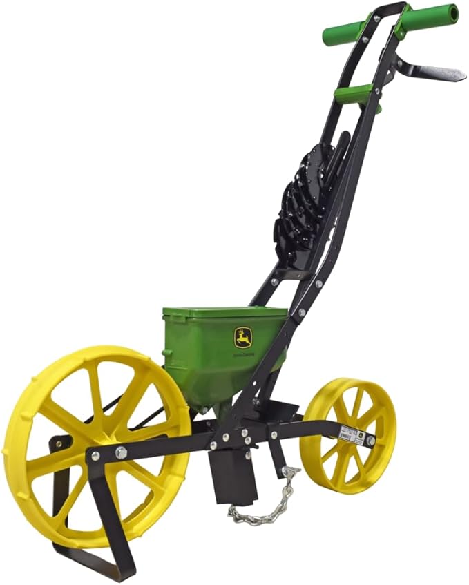 John Deere 3lb Garden Seeder with 7 Seed Plates, Sweet Corn Planter for use in Prepared Soil