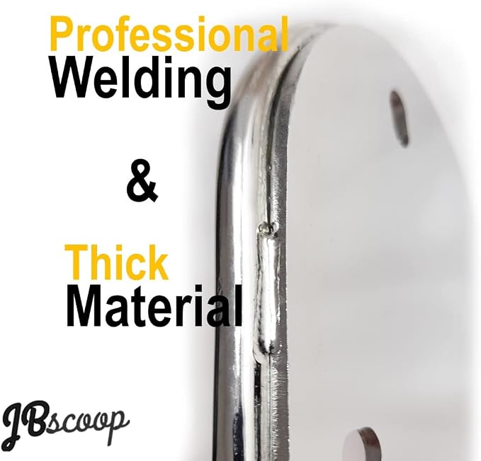 JBscoop Garden Hose Holder Stainless Steel Small Wall Mount Garden Hose Hook, Ideal for Water, Air, Hydraulic Hose, Ropes, Extension Cords Heavy Duty & Rust Proof (2)