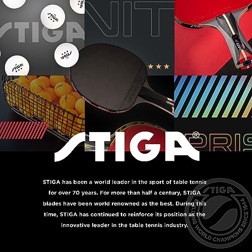 STIGA Premium 2?Player Table Tennis Set ? Includes 2 ITTF Approved Paddles, 3 White 3?Star Ping Pong Balls & Carry Case