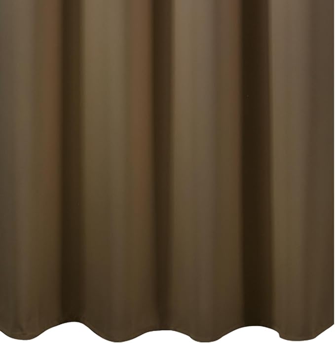 LEMOMO Brown Blackout Curtains 66 x 63 Inch Length/Set of 2 Curtain