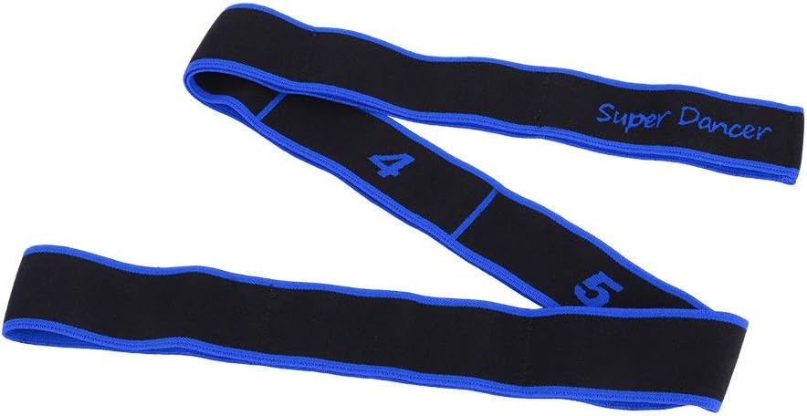Stretch Band, 8 Loops Elastic Exercise Band for Ballet Dance Gymnastics Training(Blue)