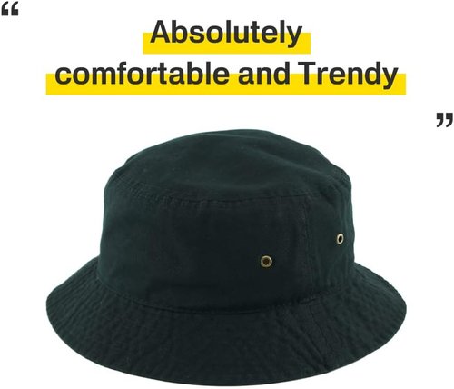 KBETHOS® Cotton Washed Bucket Hat - Stylish, Comfortable Sun Protection | Perfect for All Seasons