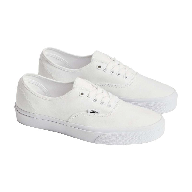 Vans Unisex Authentic Unisex Sneakers, True White, 13 US Women/11.5 US Men