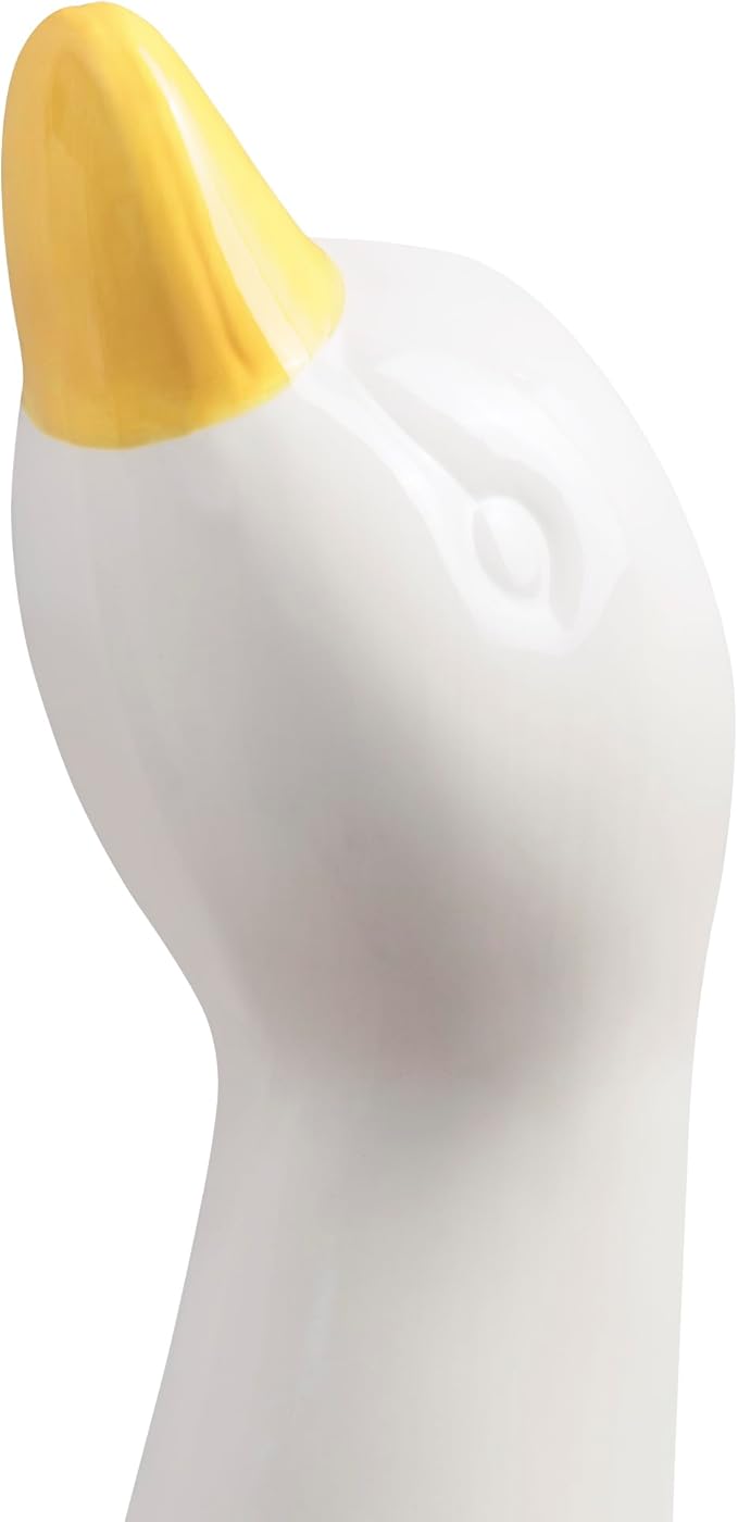 Duck Ceramic Toilet Brush Holder with Plastic Brush Set by Allure Home Creation