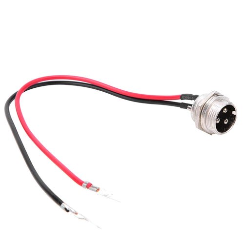 Keenso Electric Scooter Charging Port, 6 Pcs Electric Car Scooter Charging Port Connector 3 Pin Aviation Head Charging Hole