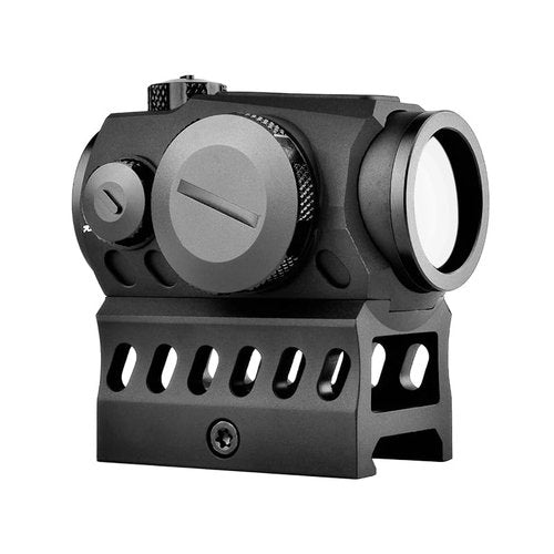 Cyelee GT10 Mini Green (Not Red) Dot Sight 1x20mm 3 MOA Shake Awake Rifle Scope with Absolute Co Witness Riser